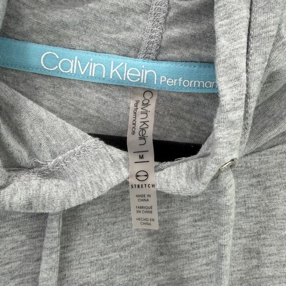 Calvin Klein Performance Women’s Grey Long Sleeve Hoodie Size M - Picture 8 of 10